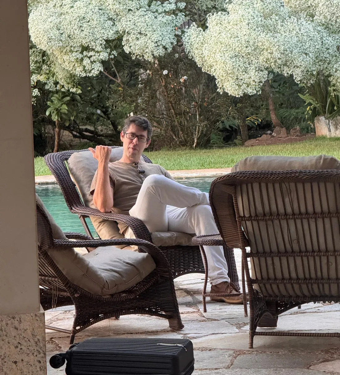 A família do Oásis durante a temporada na Bahia, em 2021